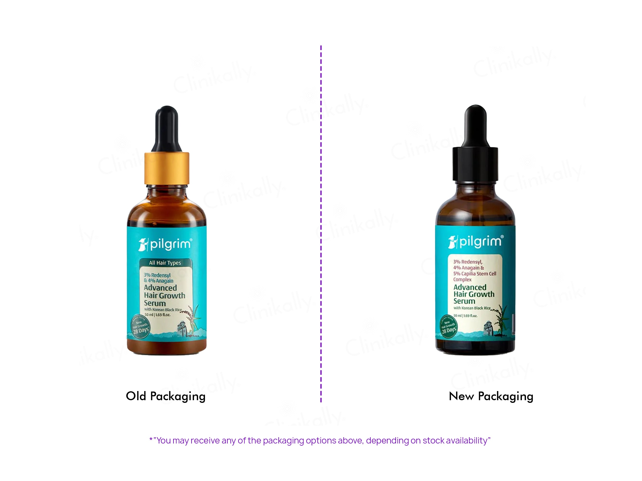 Pilgrim 3% Redensyl & 4% Anagain Advanced Hair Growth Serum With Korean Black Rice