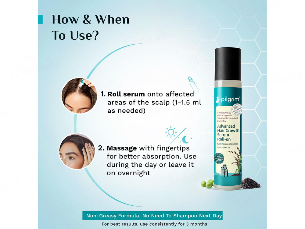 Pilgrim Advanced Hair Growth Serum Roll-On