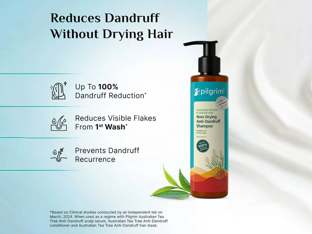Pilgrim Australian Tea Tree & Salicylic Acid Non-Drying Anti-Dandruff Shampoo