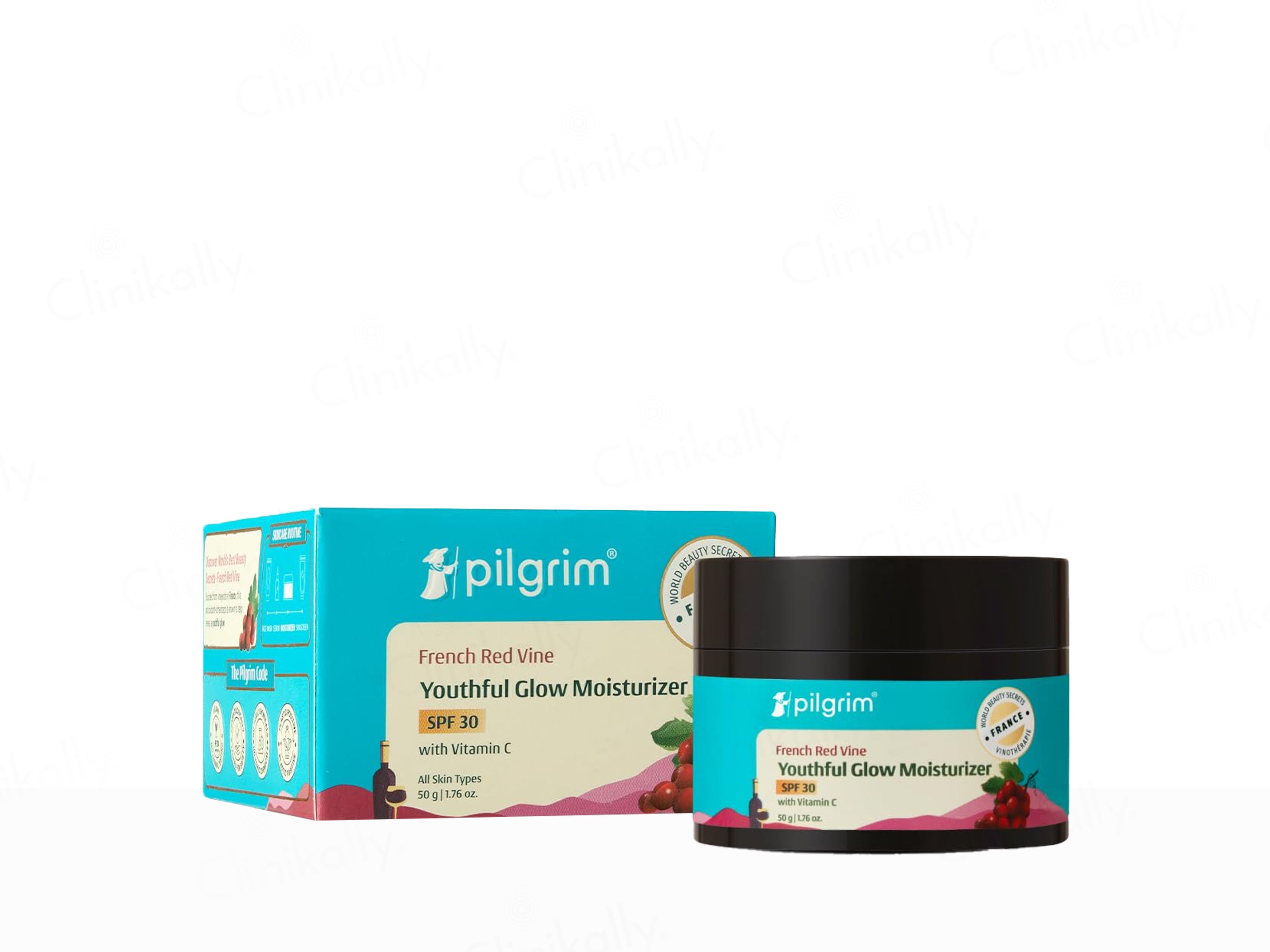 Pilgrim French Red Vine Youthful Glow Moisturizer SPF 30