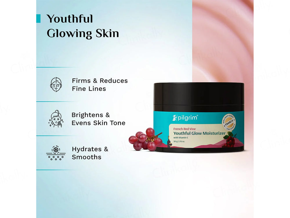Pilgrim French Red Vine Youthful Glow Moisturizer