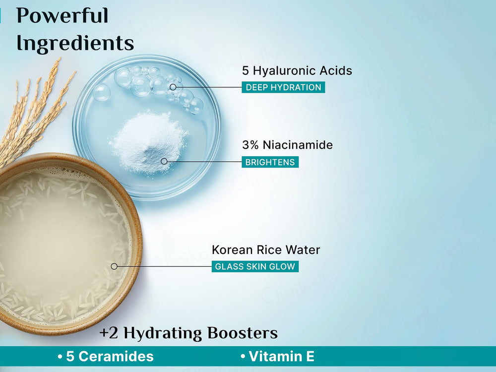 Pilgrim Korean Rice Water Hydra Glow Light Gel Cream Moisturizer