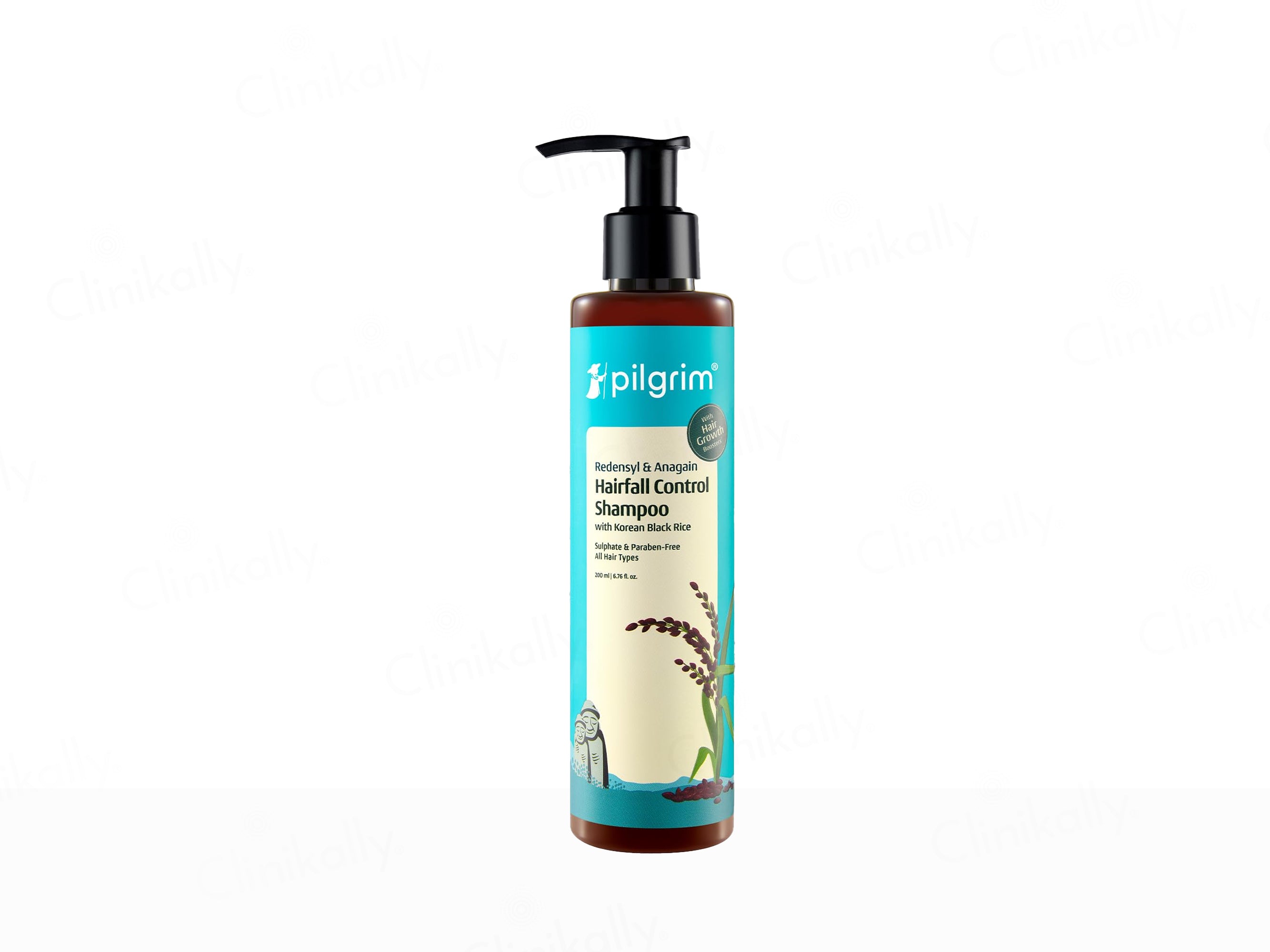 Pilgrim Redensyl & Anagain Hairfall Control Shampoo With Korean Black Rice