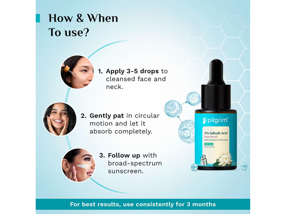 Pilgrim Salicylic & Glycolic Acid Anti-Acne Serum