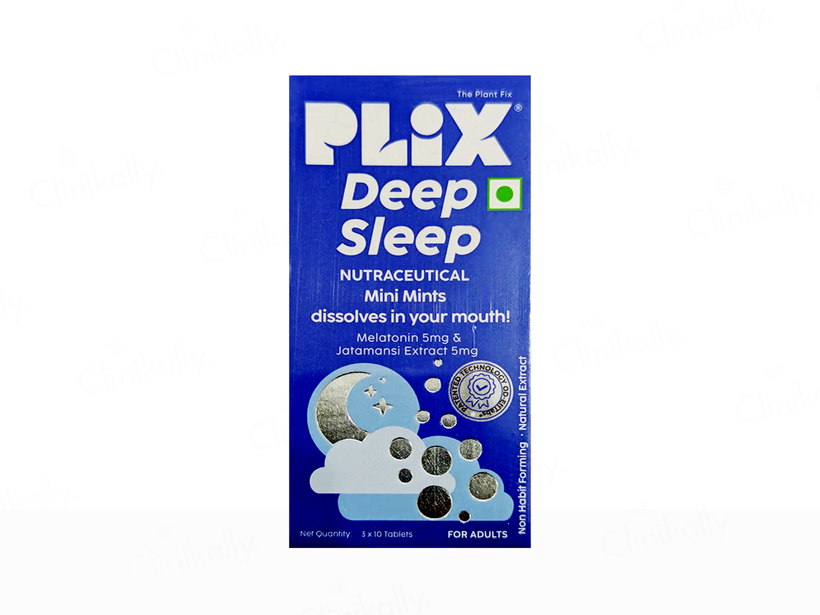 Plix Deep Sleep Nutraceuticals Mini Mints Tablet