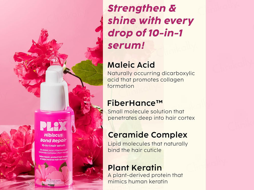 Plix Hibiscus Bond Repair 10 in 1 Hair Serum