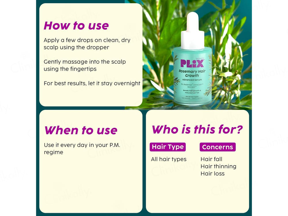 Plix Rosemary Hair Growth Advanced Serum