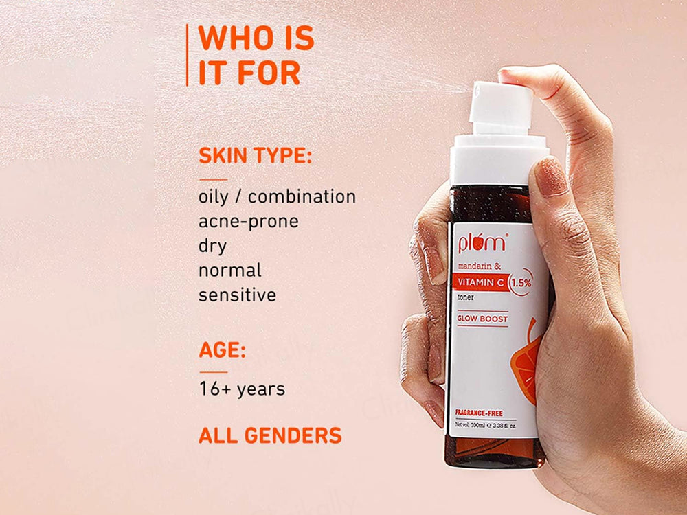 Plum 1.5% Vitamin C Glow Boost Face Toner With Mandarin