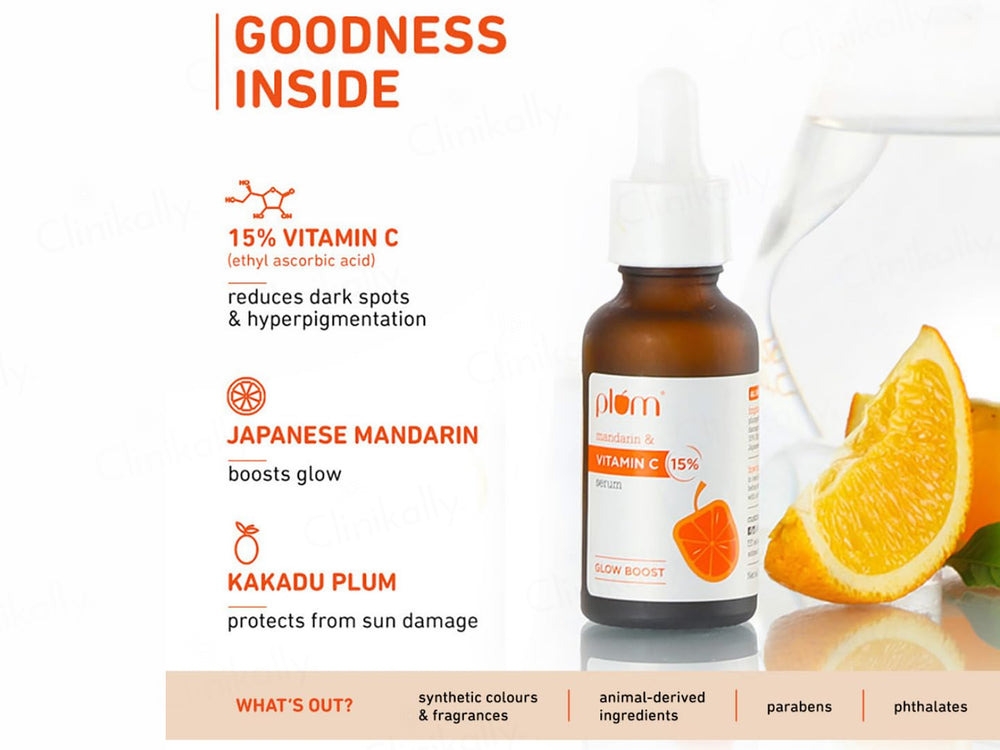 Plum 15% Vitamin C Glow Boost Face Serum With Mandarin