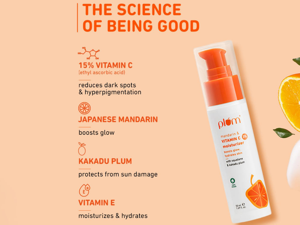 Plum 3% Vitamin C Glow Boost Moisturizer With Mandarin