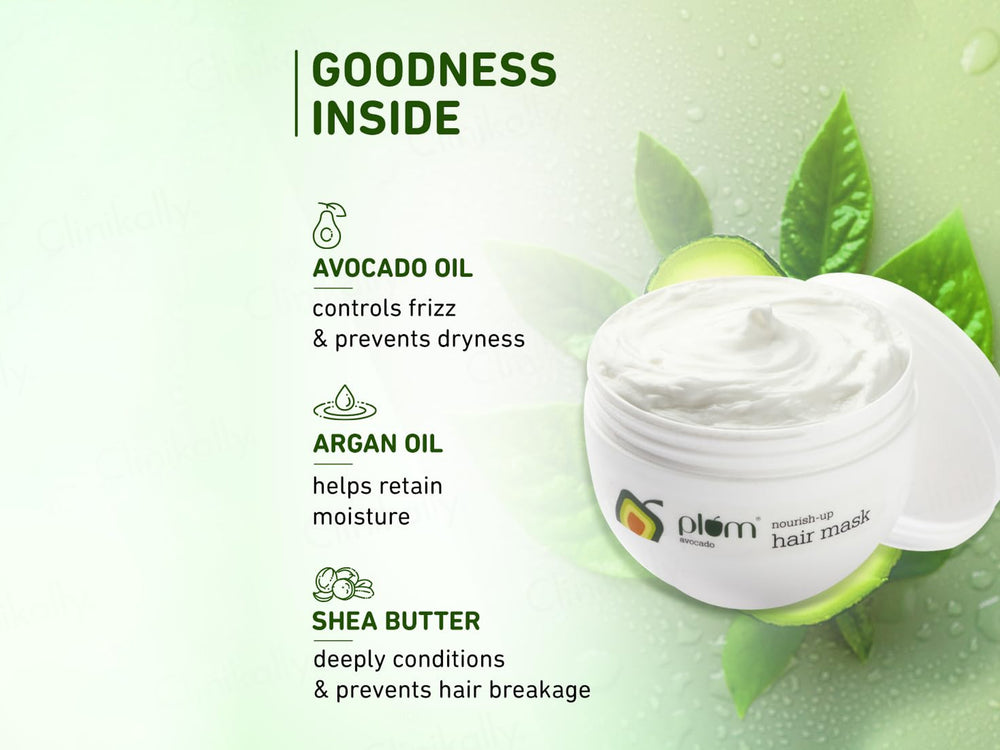 Plum Avocado Nourish-Up Hair Mask For Dry and Frizzy Hair