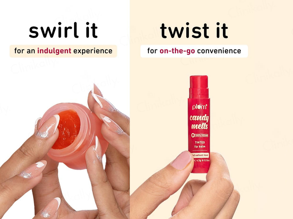 Plum Candy Melts Red Velvet Love Tinted Lip Balm