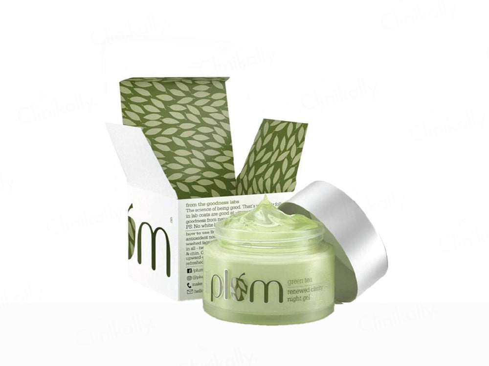 Plum Green Tea Renewed Clarity Night Gel For Balanced Hydration