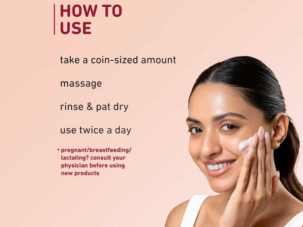 Plum Saffron & Papaya Glow Bright Face Wash With Vitamin B5 & Glycerin