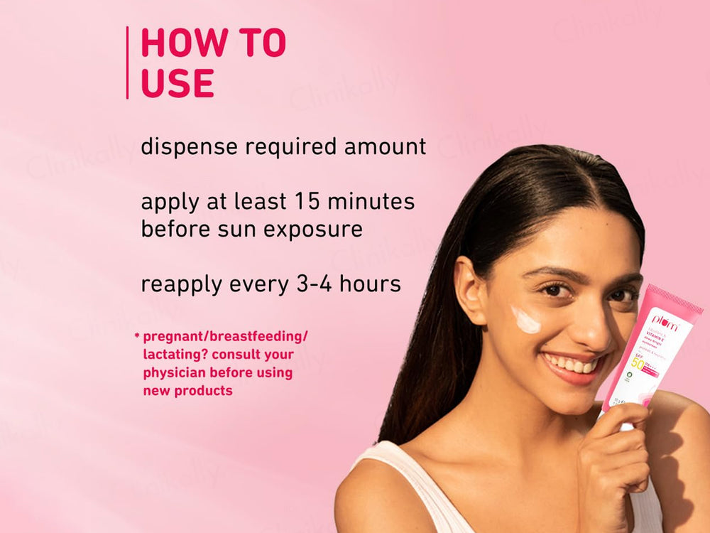 Plum Squalane & Vitamin E Dewy-Bright Sunscreen SPF 50 PA+++