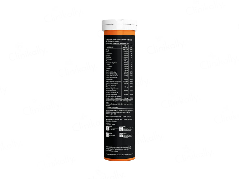 Pure Nutrition After Party Effervescent Tablet - Lemon Flavour