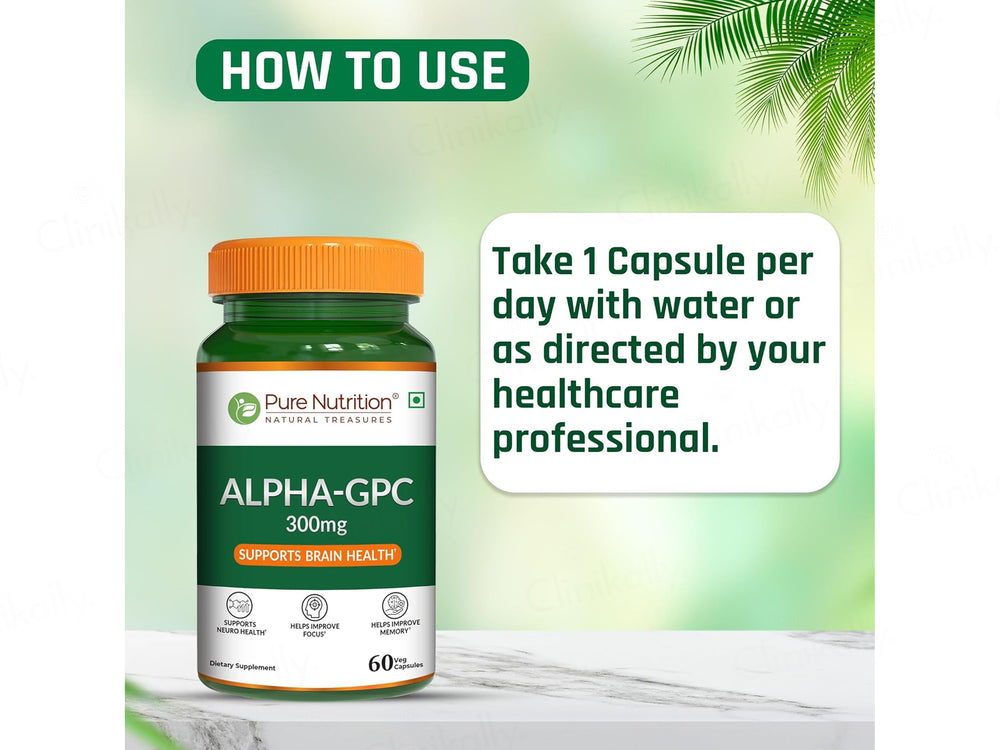 Pure Nutrition Alpha-GPC 300mg Veg Capsule