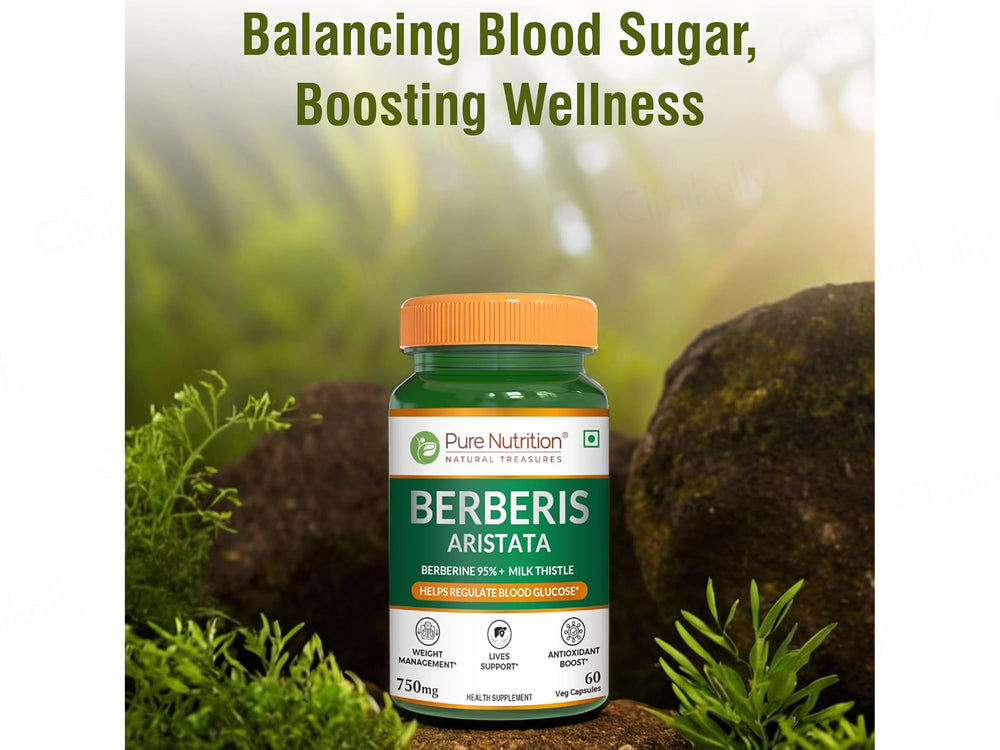 Pure Nutrition Berberis Aristata 750mg Veg Capsule