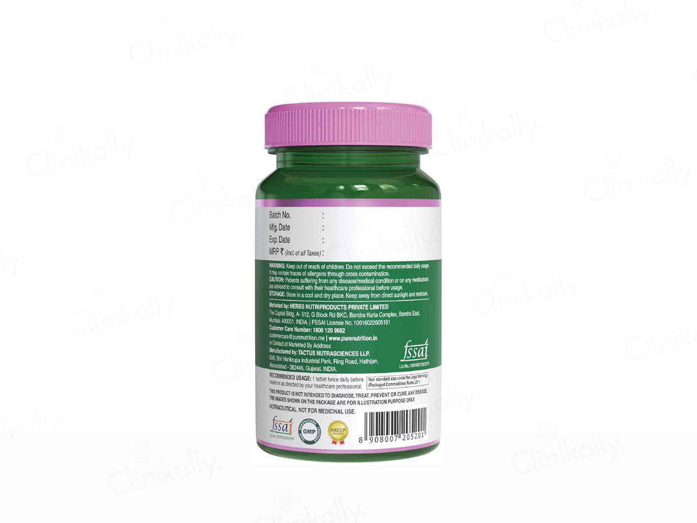 Pure Nutrition Biotin 10000mcg Veg Tablet