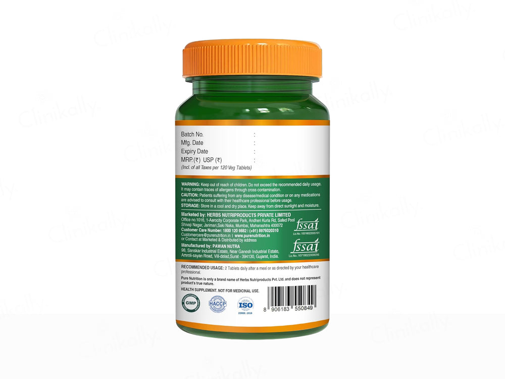 Pure Nutrition Chelated Magnesium Complex Veg Tablet