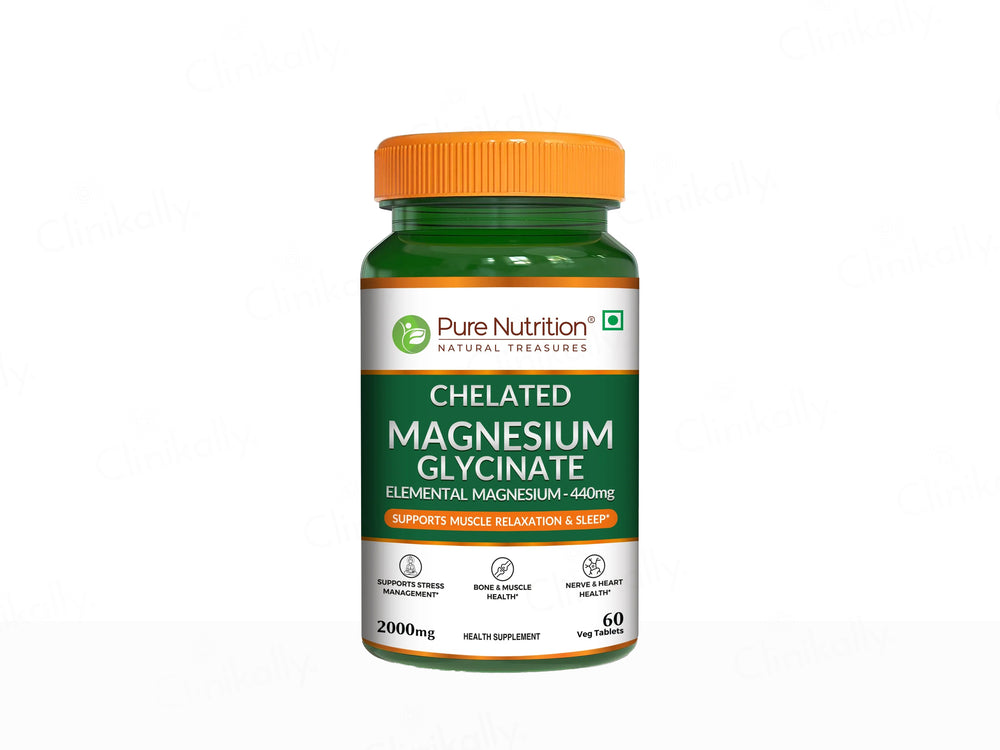 Pure Nutrition Chelated Magnesium Glycinate Veg Tablet