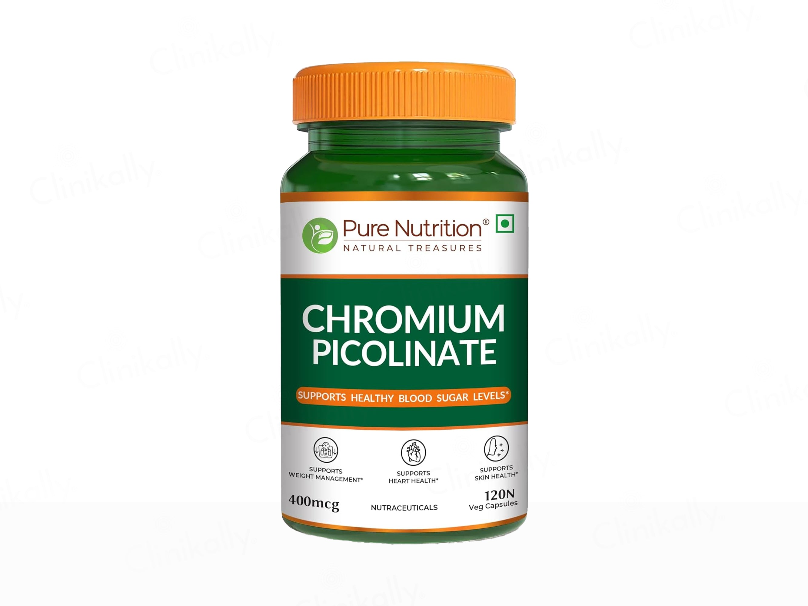 Pure Nutrition Chromium Picolinate 400mcg Veg Capsule