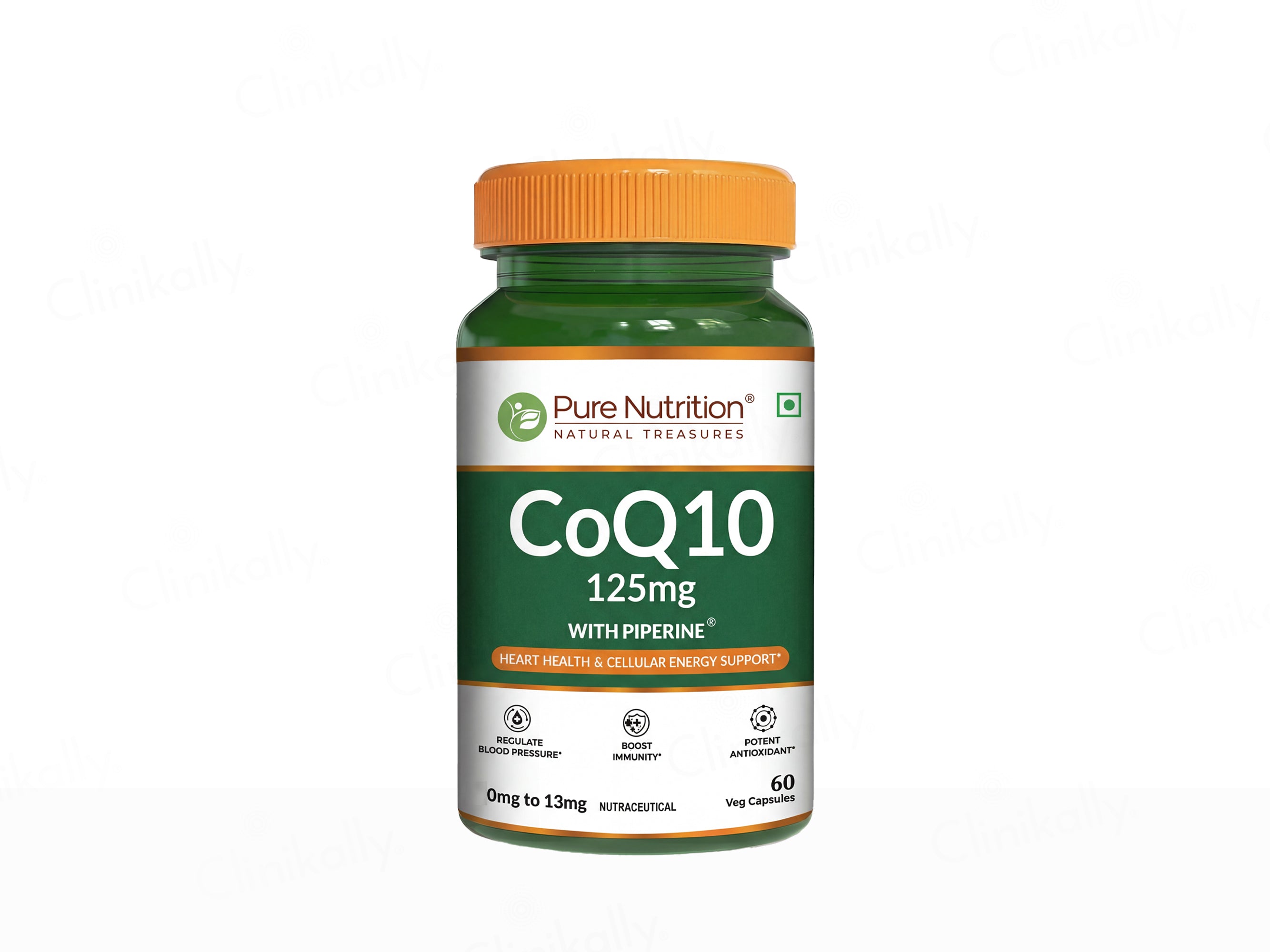 Pure Nutrition CoQ10 175mg With Piperine Veg Capsule