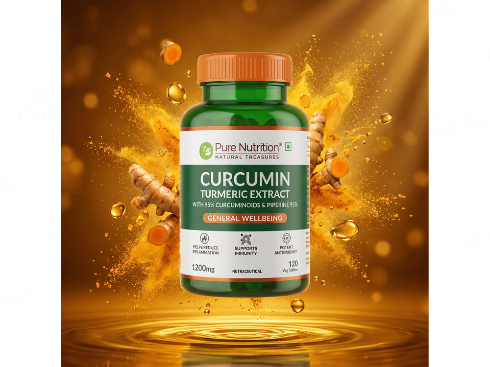 Pure Nutrition Curcumin Turmeric Extract 1200mg Veg Tablet