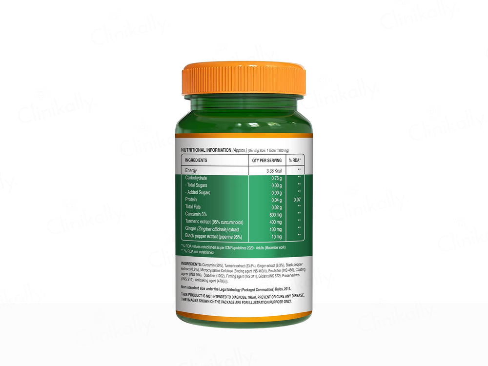Pure Nutrition Curcumin Turmeric Extract 1200mg Veg Tablet