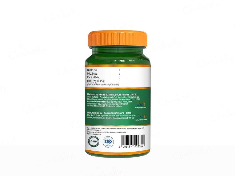 Pure Nutrition Kapikachhu Mucuna Pruriens 500mg Veg Capsule