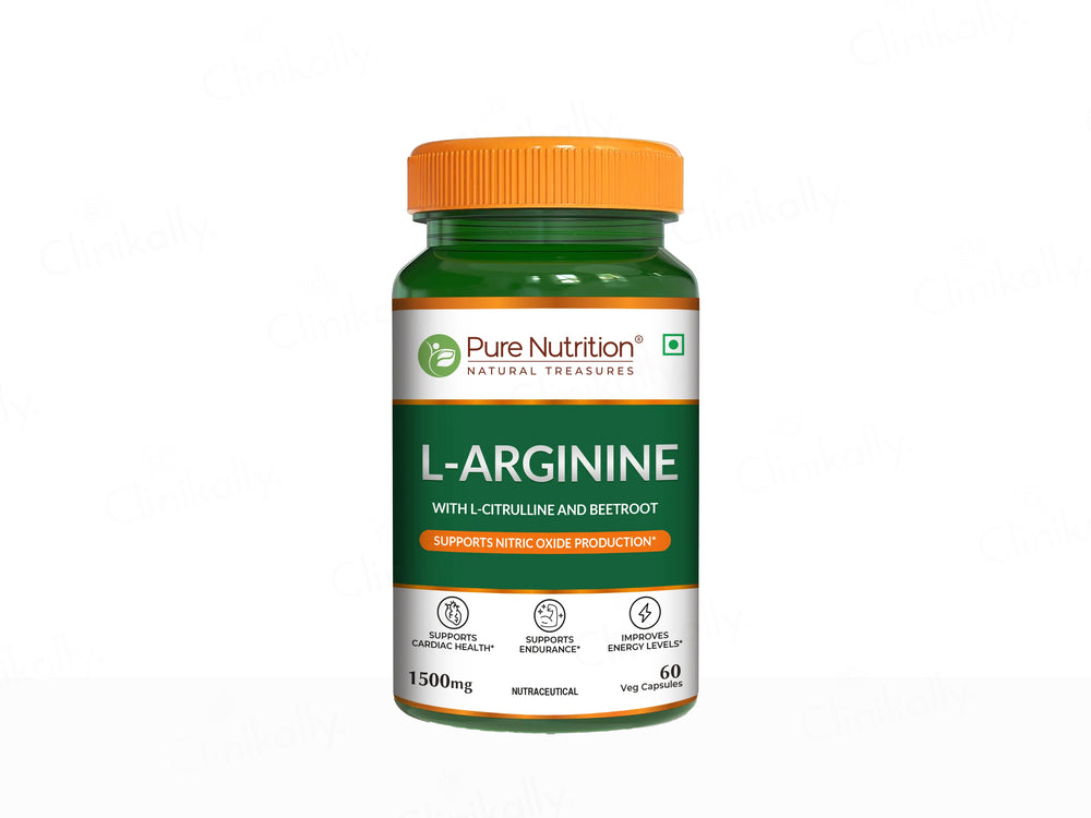 Pure Nutrition L-Arginine 1500mg Veg Capsule