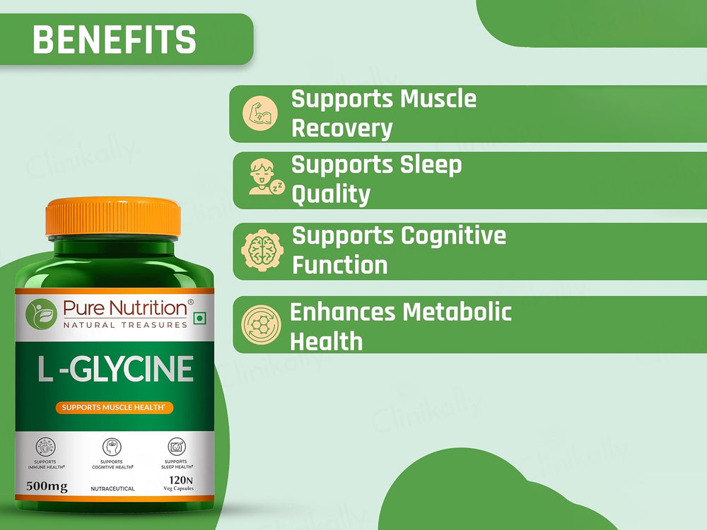 Pure Nutrition L-Glycine 500mg Veg Capsule