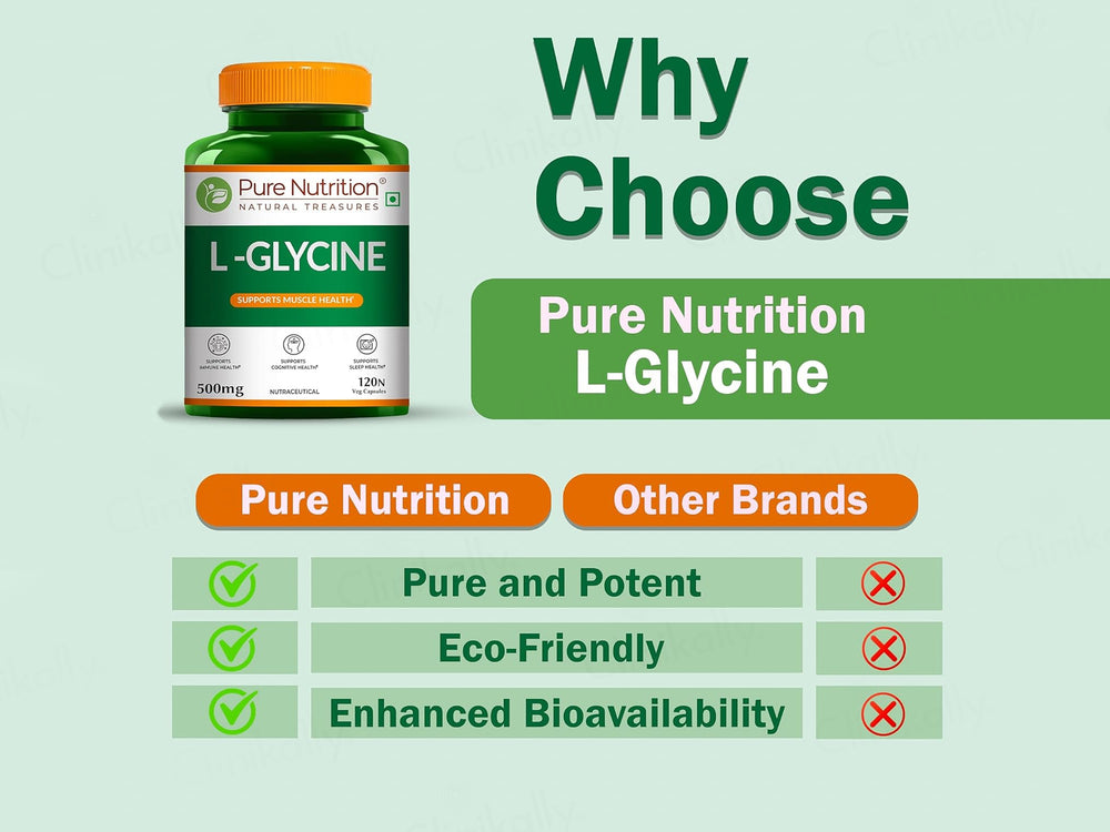 Pure Nutrition L-Glycine 500mg Veg Capsule