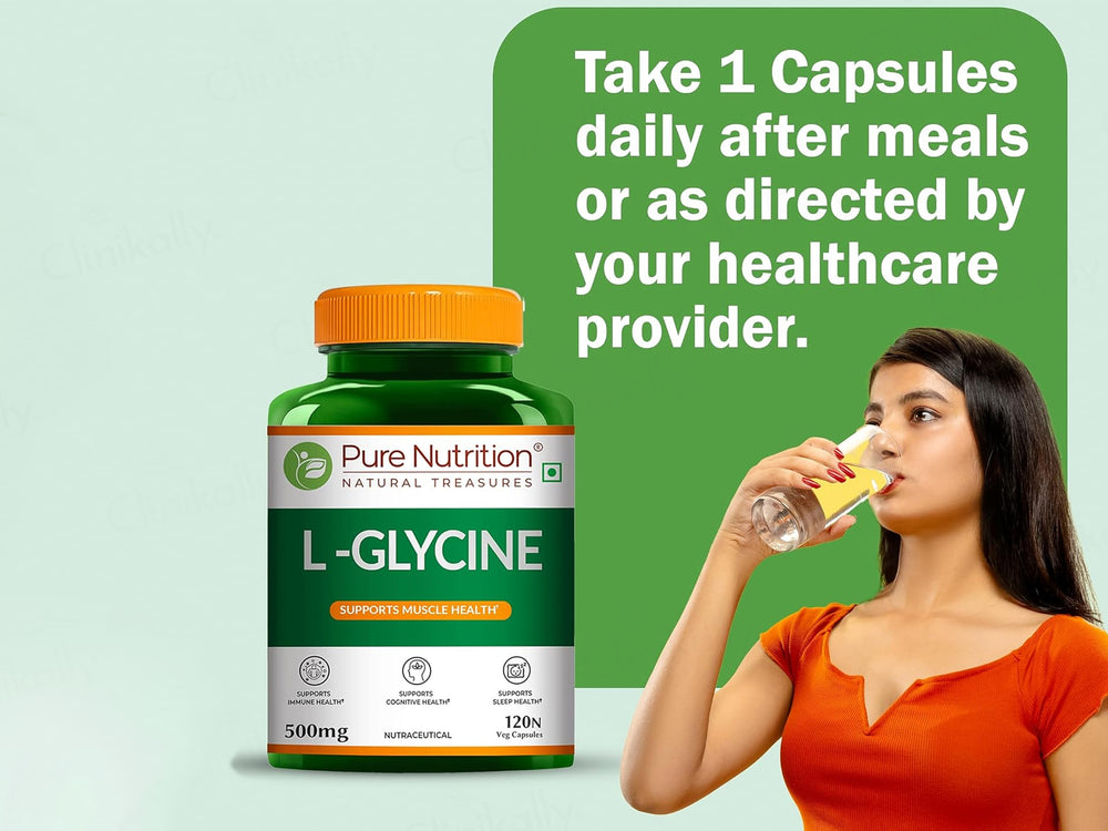 Pure Nutrition L-Glycine 500mg Veg Capsule