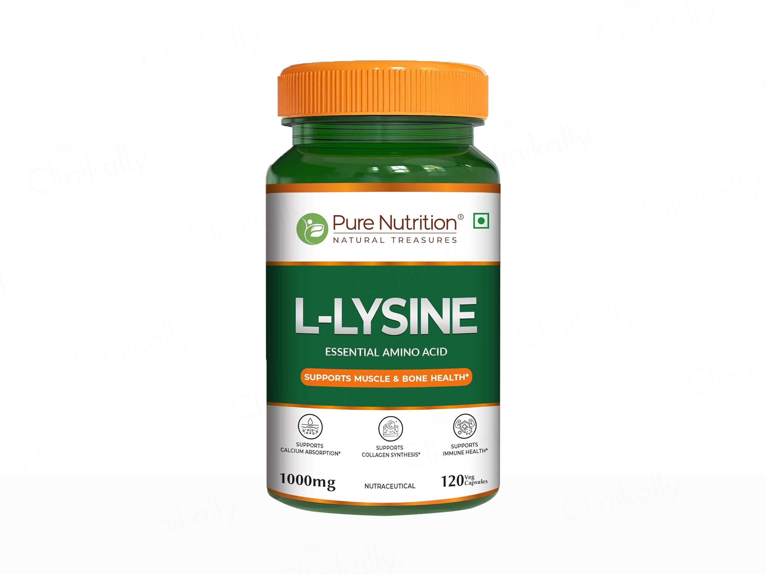 Pure Nutrition L-Lysine 1000mg Veg Capsule