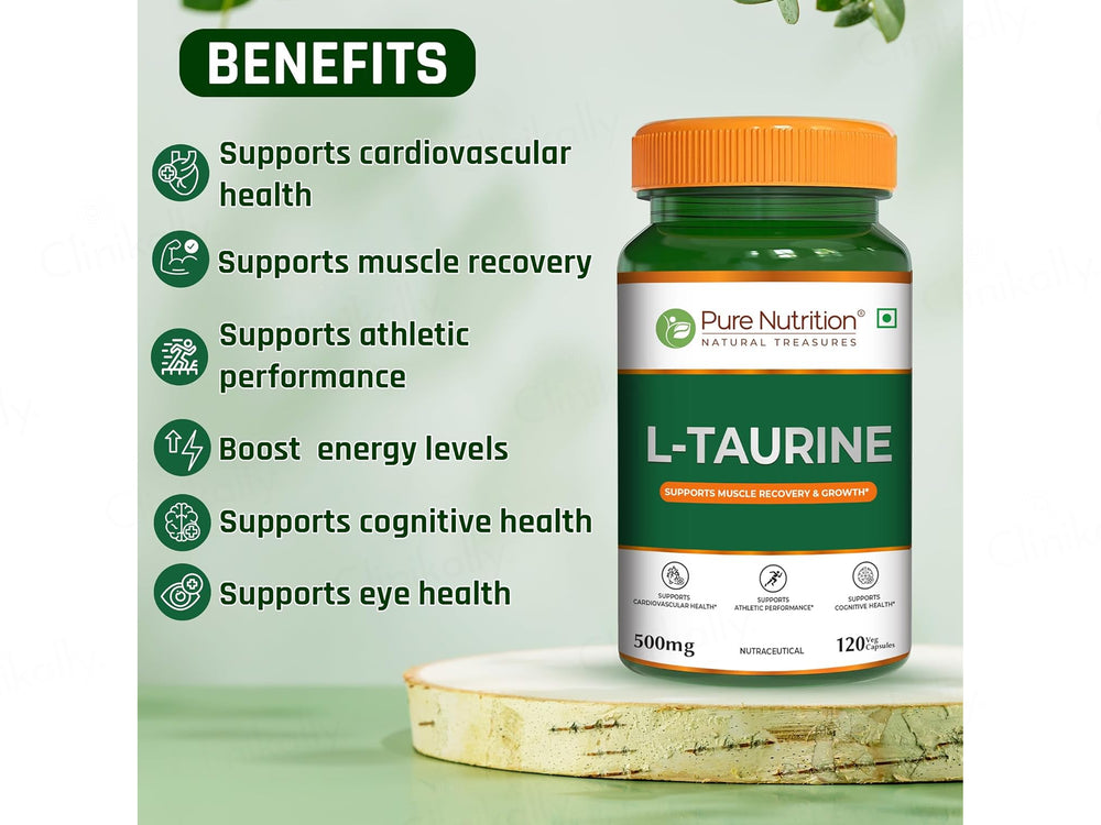 Pure Nutrition L-Taurine 500mg Veg Capsule