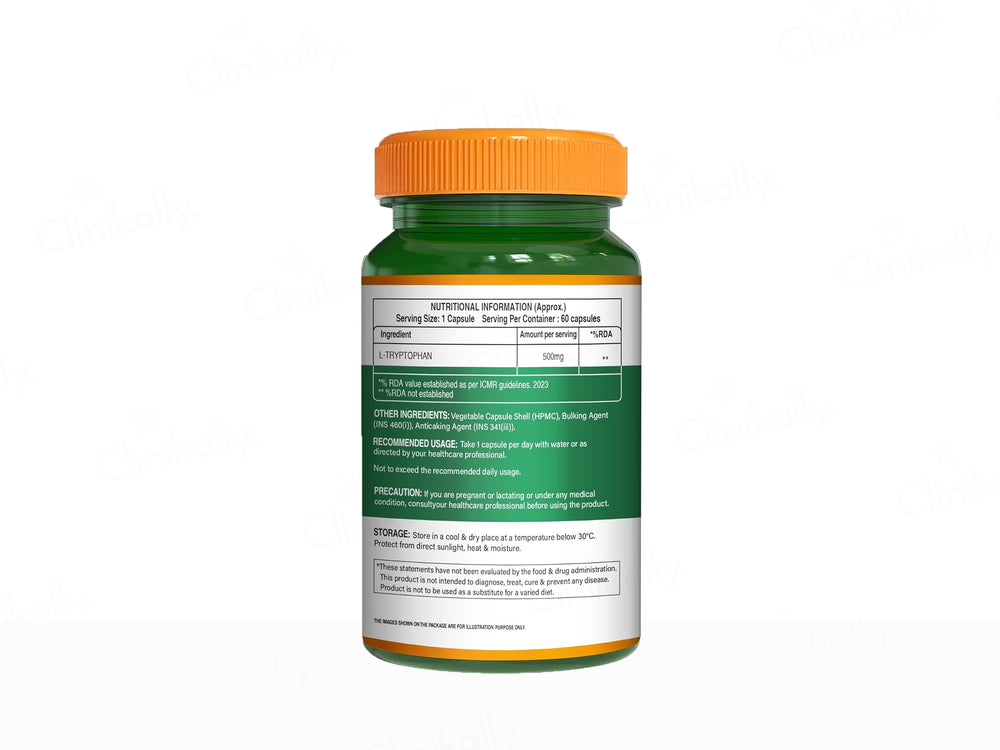 Pure Nutrition L-Tryptophan 500mg Veg Capsule
