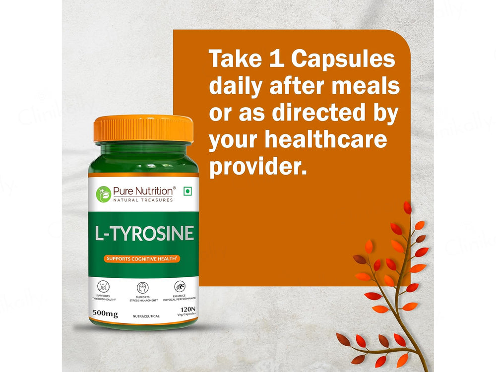Pure Nutrition L-Tyrosine 500mg Veg Capsule