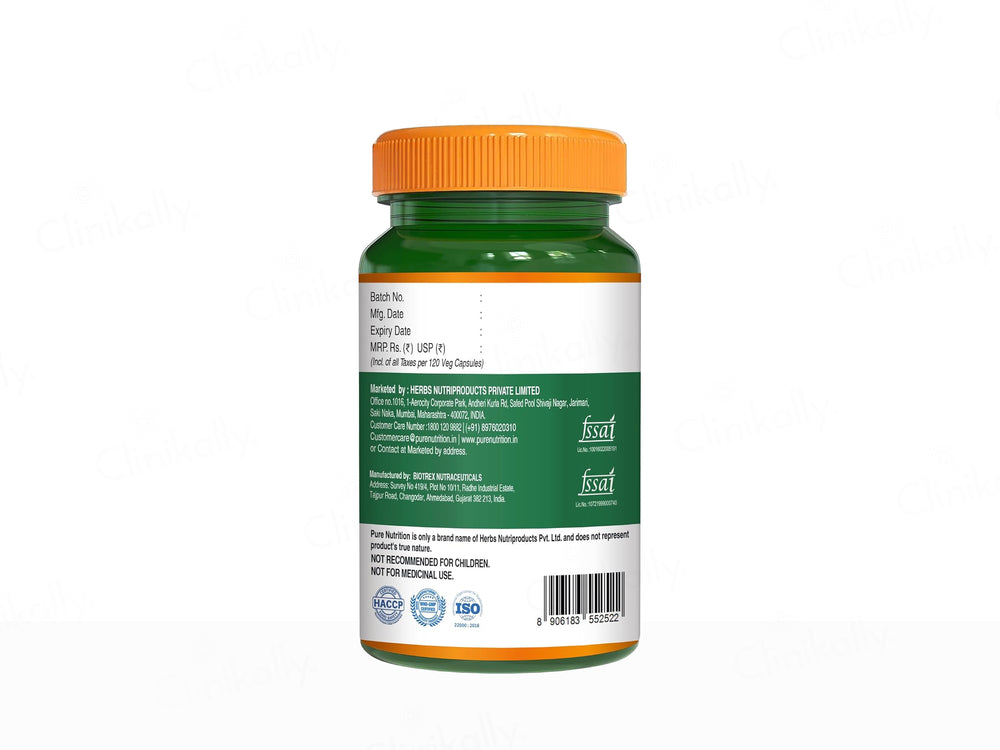 Pure Nutrition L-Tyrosine 500mg Veg Capsule