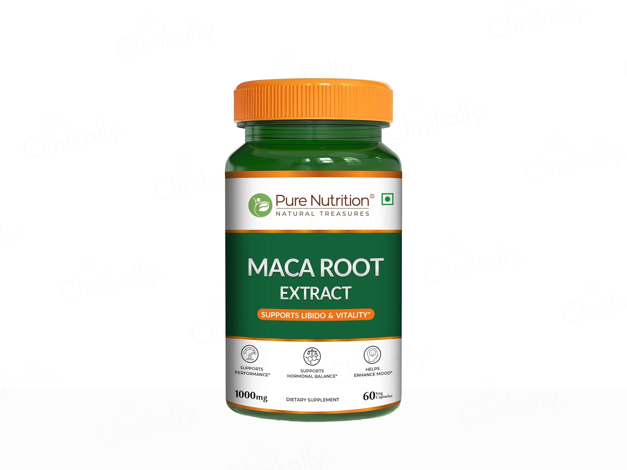 Pure Nutrition Maca Root Veg Extract 1000mg Capsule