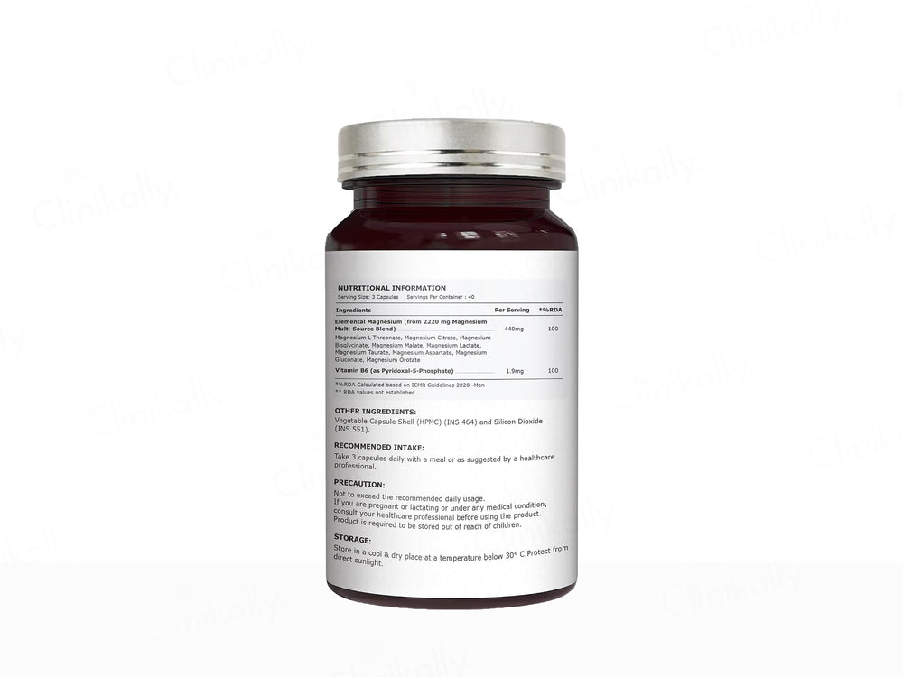 Pure Nutrition Mag 9 Pro Magnesium 2222mg Veg Capsule