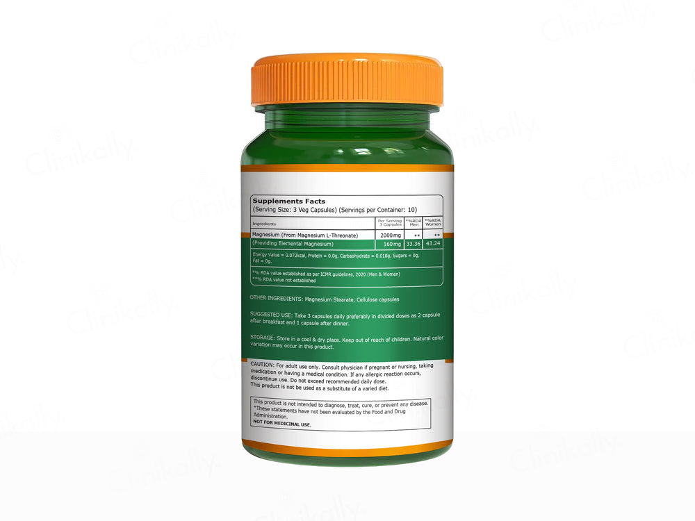 Pure Nutrition Magnesium L-Threonate Veg Capsule