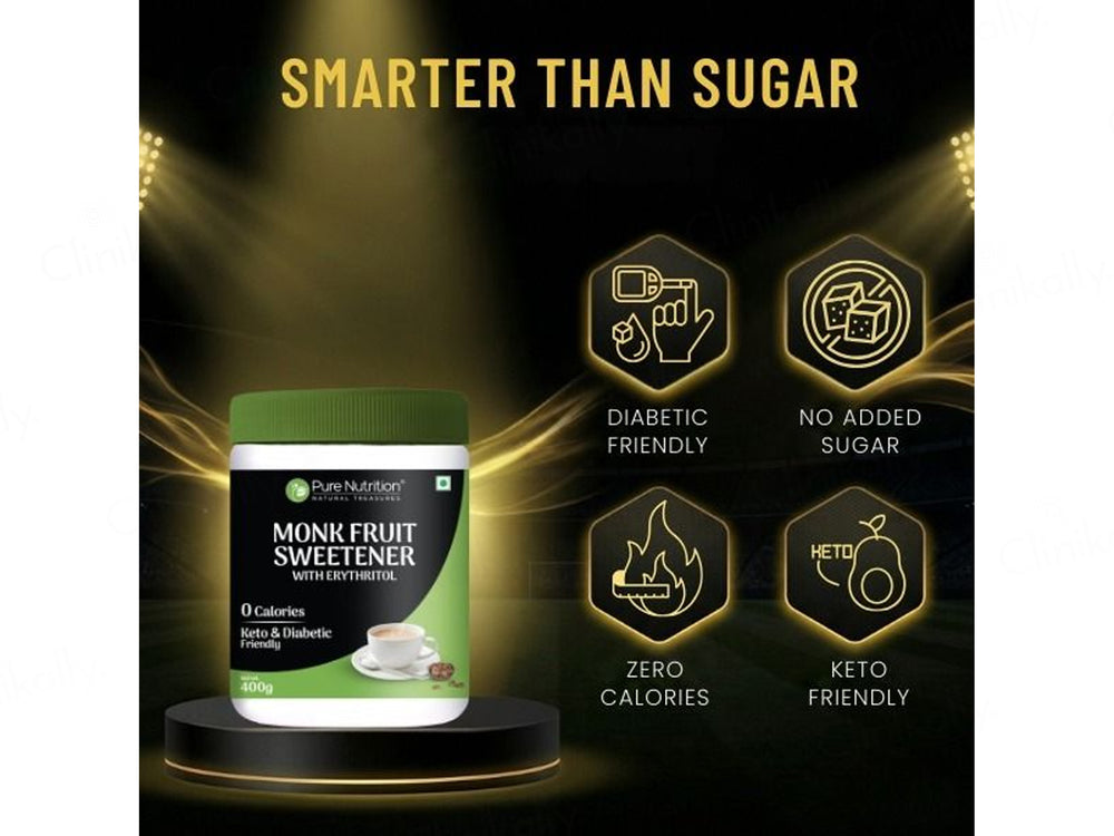 Pure Nutrition Monk Fruit Sweetner With Erythritol