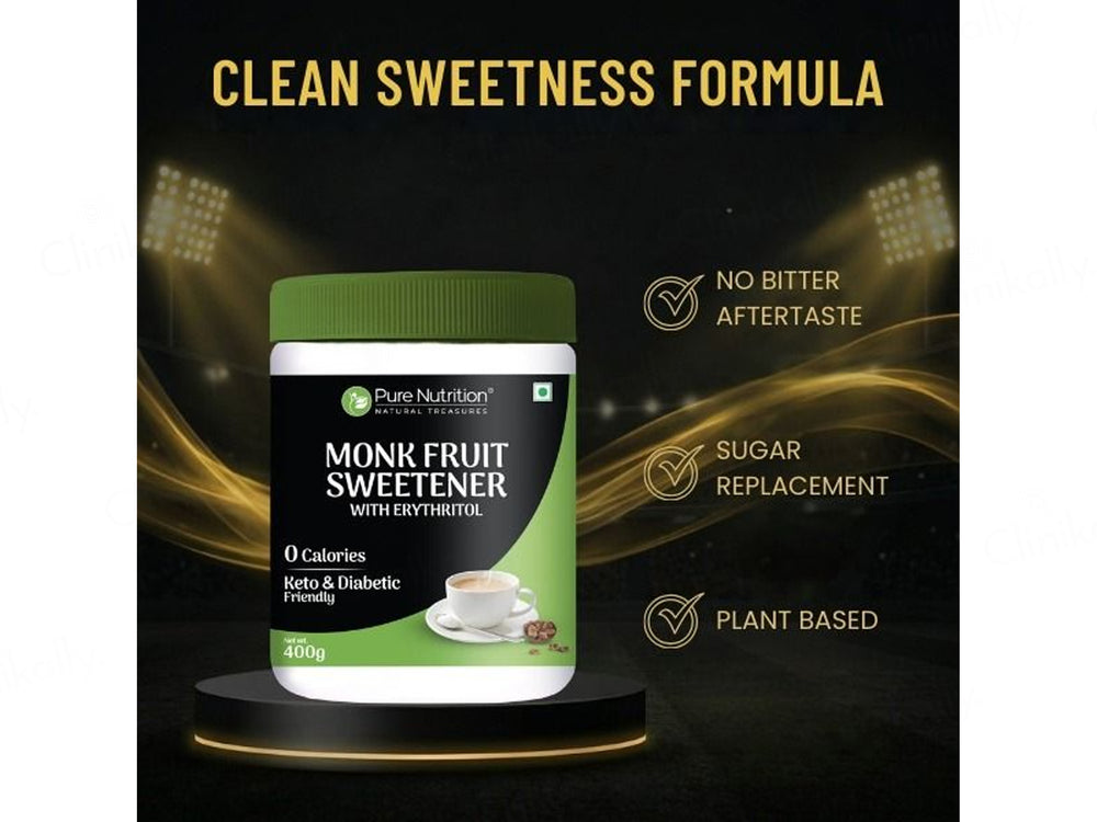 Pure Nutrition Monk Fruit Sweetner With Erythritol