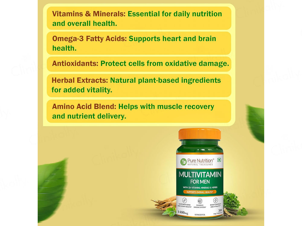 Pure Nutrition Multivitamin Veg Tablet For Men