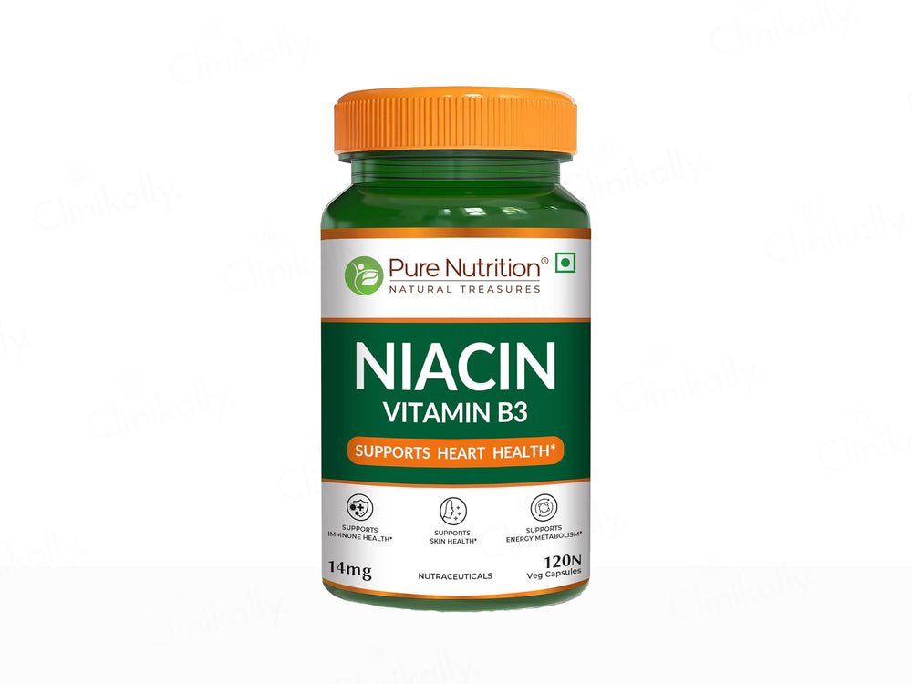 Pure Nutrition Niacin Vitamin B3 14mg Veg Capsule
