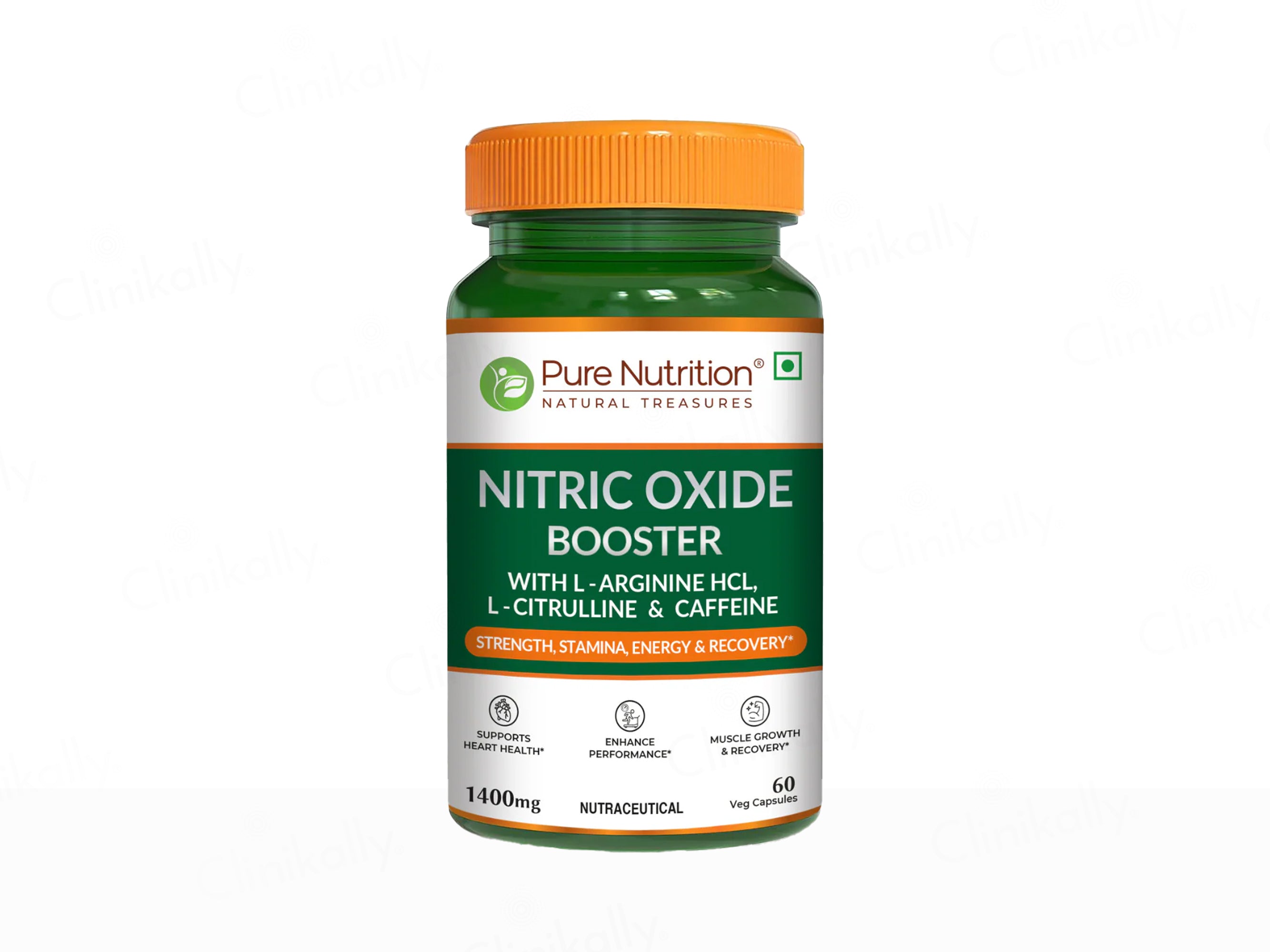 Pure Nutrition Nitric Oxide Booster 1400mg Veg Capsule