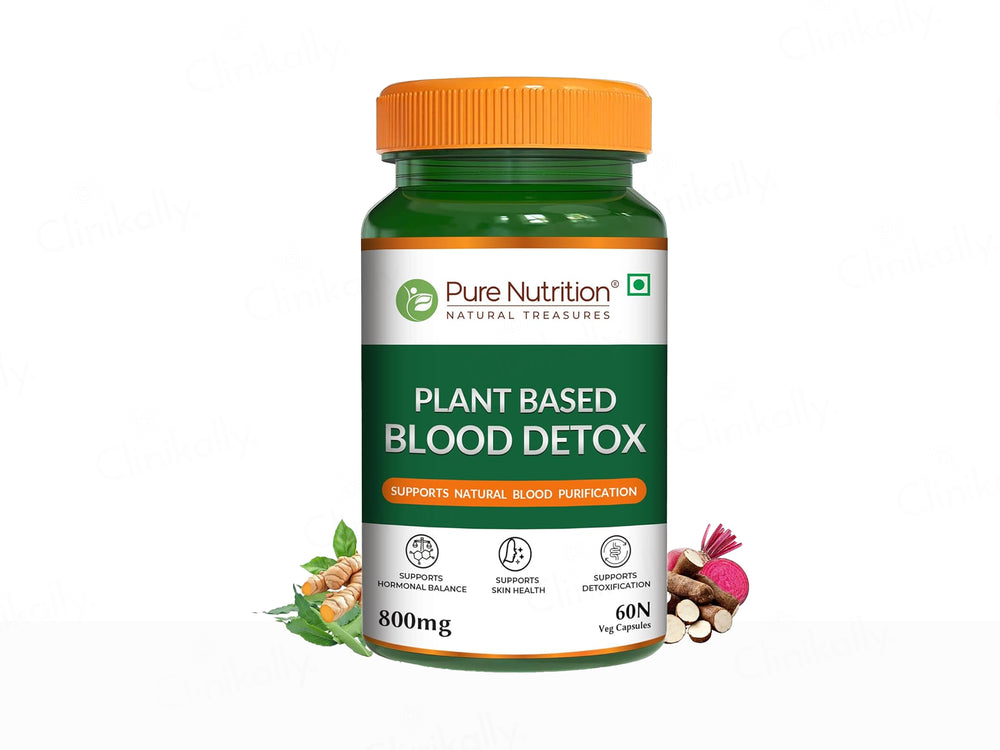 Pure Nutrition Plant Based Blood Detox 800mg Veg Capsule