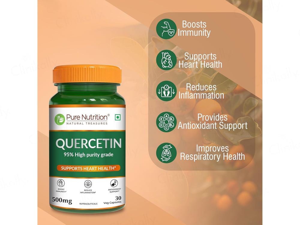 Pure Nutrition Quercetin 500mg Veg Capsule