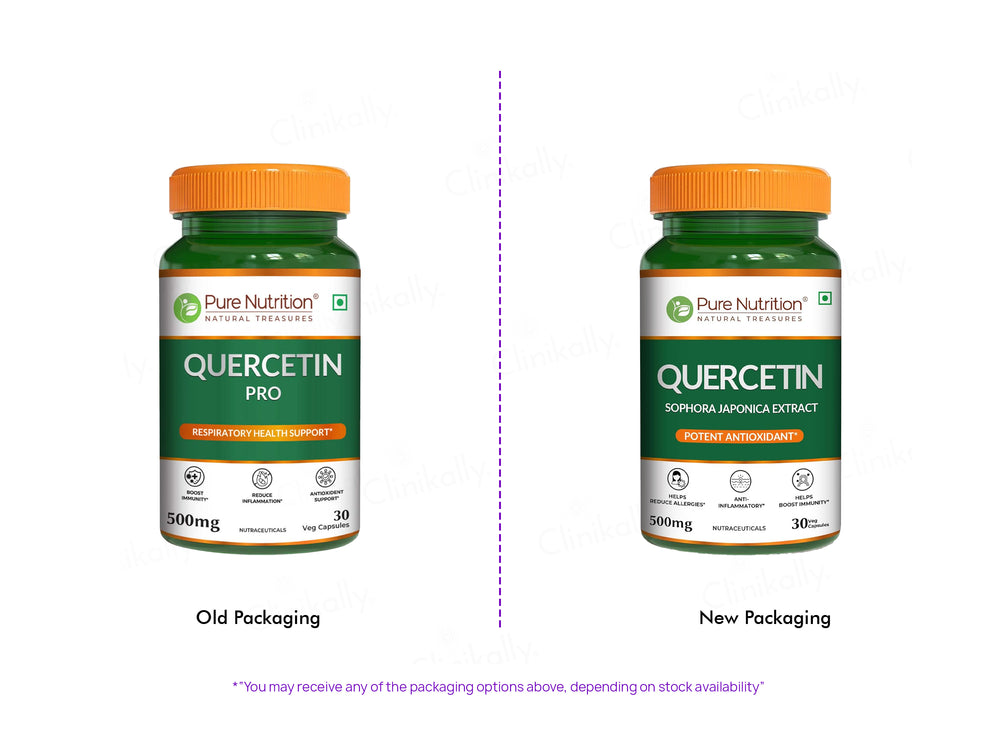 Pure Nutrition Quercetin 500mg Veg Capsule